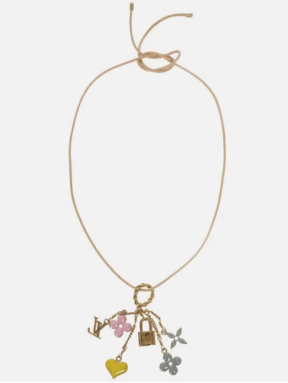 Authentic Louis Vuitton Sweet Monogram Pendant Necklace